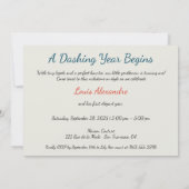 1. Geburtstag Haute Couture Baby Boy & Atelier Einladung (Rückseite)