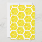 1. Geburtstag Honigbiene Bienentag Party Einladung (Rückseite)