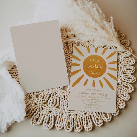 1. Geburtstag in der Sonne Einladung
