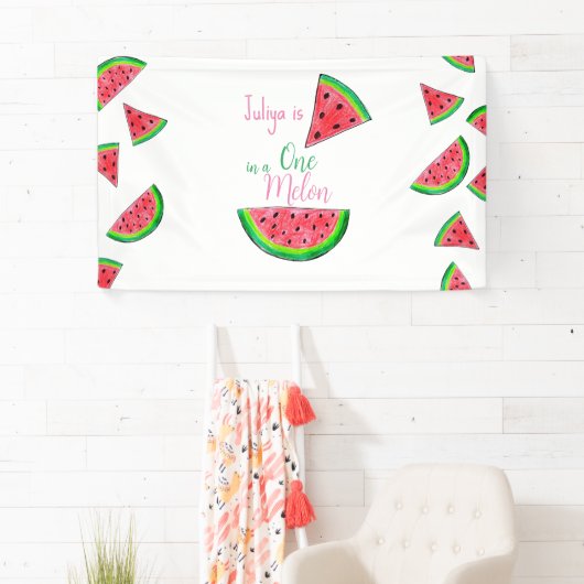 1. Geburtstag in einer Melone Banner (Insitu)