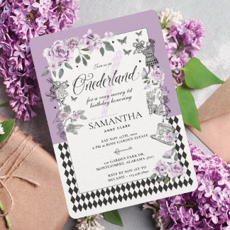 1. Geburtstag in Onederland Chic Blumenmesse Einladung