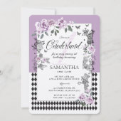 1. Geburtstag in Onederland Chic Blumenmesse Einladung (Vorderseite)