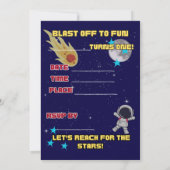 1. Geburtstag - Junge Welt - Einladung (Rückseite)