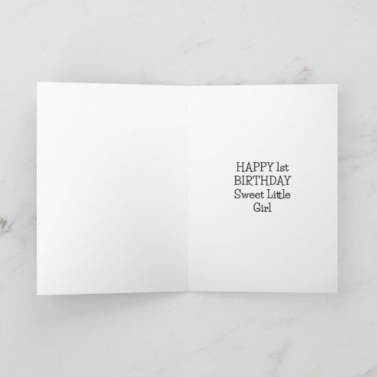 1. Geburtstag Karte (Innenseite)