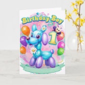 1. Geburtstag Karte (Gelbe Blume)