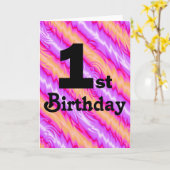 1. Geburtstag Karte (Gelbe Blume)