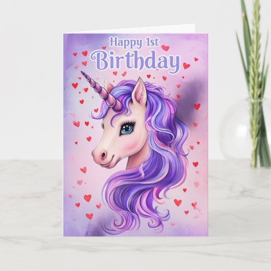 1. Geburtstag Karte (Vorderseite)