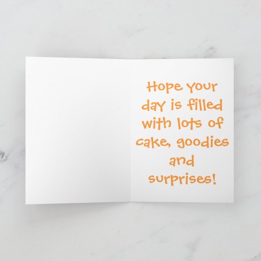 1. Geburtstag Karte (Innenseite)