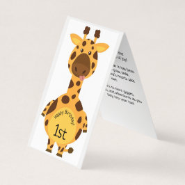 1. Geburtstag - Kinderkarte