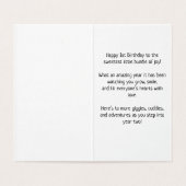 1. Geburtstag - Kinderkarte (Innenseite Aufgefaltet)