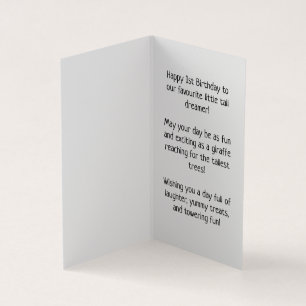 1. Geburtstag - Kinderkarte