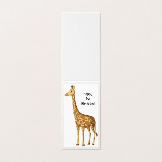 1. Geburtstag - Kinderkarte (Außenseite Aufgefaltet)