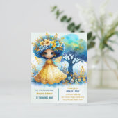 1. Geburtstag Kleine Märchenprinzessin Afrikanisch (Stehend Vorderseite)