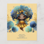 1. Geburtstag Kleine Märchenprinzessin Afrikanisch (Rückseite)