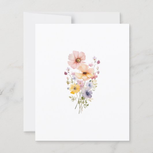 1. Geburtstag Kleine Wildblume (Rückseite)