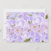 1. Geburtstag Lavendel ERSTE Florale Einladung (Rückseite)