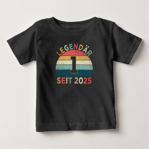 1. Geburtstag Legendär Seit 2025 Jahrgang Baby T-shirt