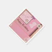 1. Geburtstag Little Girl Paper Napkin Serviette (Ecke)