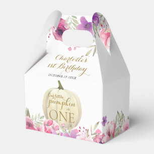 1. Geburtstag Little Pumpkin Floral Vielen Dank Geschenkschachtel