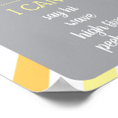 1. Geburtstag Meilenstein Poster Sonnenschein (Ecke)