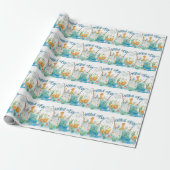 1. Geburtstag mit Kuchen angeln Geschenkpapier (Ungerollt)
