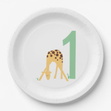 1. Geburtstag Moderne Gelbe Giraffe