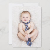 1. Geburtstag Modernes Niedliches Panda Einladung (Rückseite)