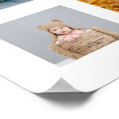 1. Geburtstag Monatsunterschrift für das Foto Poster (Ecke)