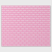 1. Geburtstag Niedlich Pink Boho Girl Kinder Geschenkpapier (Flach)