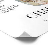 1. Geburtstag Nummer 1 Meilenstein Baby Foto-Colla Poster (Ecke)