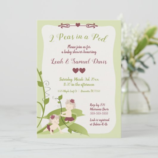 1. Geburtstag oder Kinderdusche Einladung (Stehend Vorderseite)