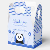 1. Geburtstag Panda blaues Party Geschenkschachtel (Geöffnet)