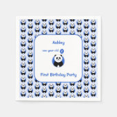 1. Geburtstag Panda Kids Party Serviette (Vorderseite)