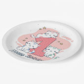 1. Geburtstag Pappteller (Schrägansicht)