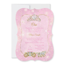 1. Geburtstag Party Aschenputtel Pink Wagenkuchen