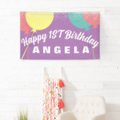 1. Geburtstag Party Ballon Colorful Banner (Insitu)