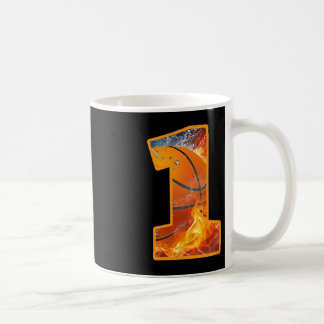 1. Geburtstag Party Basketball Drucknummer 1 Jahr Kaffeetasse