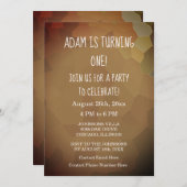 1. Geburtstag Party Custom Terracotta Earth 2024 Einladung (Vorne/Hinten)