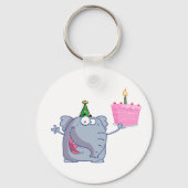 1. Geburtstag Party Elephant Schlüsselanhänger (Vorderseite)