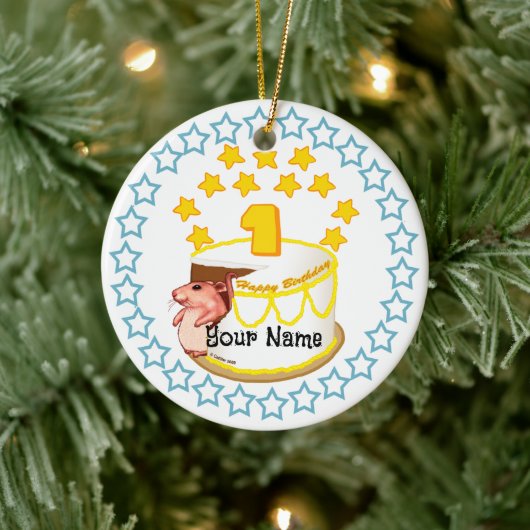 1. Geburtstag Party Maus Birthday Ornamente (Baum)