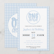 1. Geburtstag Party Niedlich Onederful Pastel Blue
