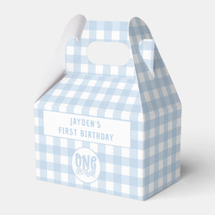 1. Geburtstag Party Niedlich Pastel Blue Onederful Geschenkschachtel