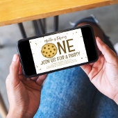 1. Geburtstag Party Niedliches Cookie Einladung