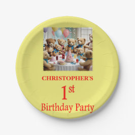 1. Geburtstag Party Teddy Bears Party Pappteller
