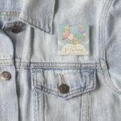 1. Geburtstag Pastell-Herzballonbouquet Button (Beispiel)