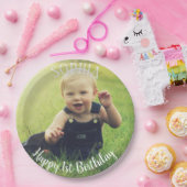 1. Geburtstag personalisiert Pappteller (Party)