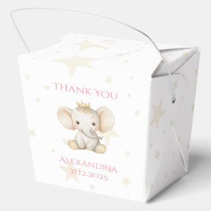1. Geburtstag Personalisiert Prinzessin Elephant Geschenkschachtel