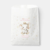 1. Geburtstag Personalisiert Prinzessin Elephant Geschenktütchen (Vorderseite)