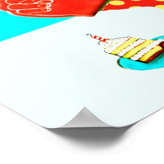 1. Geburtstag Poster (Ecke)