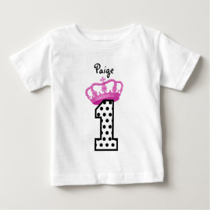 1. Geburtstag Prinzessin Punkte 2 Baby T-shirt